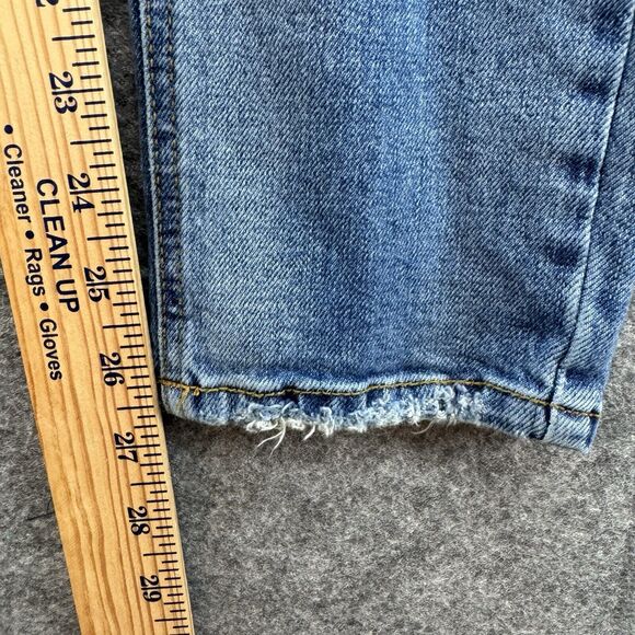 Altar'd State Womens Skinny Girlfriend Distressed Size 24 Jeans Blue Baddie Edgy - Picture 9 of 10